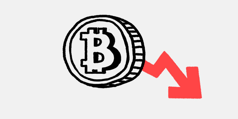 Курс Bitcoin резко упал.
